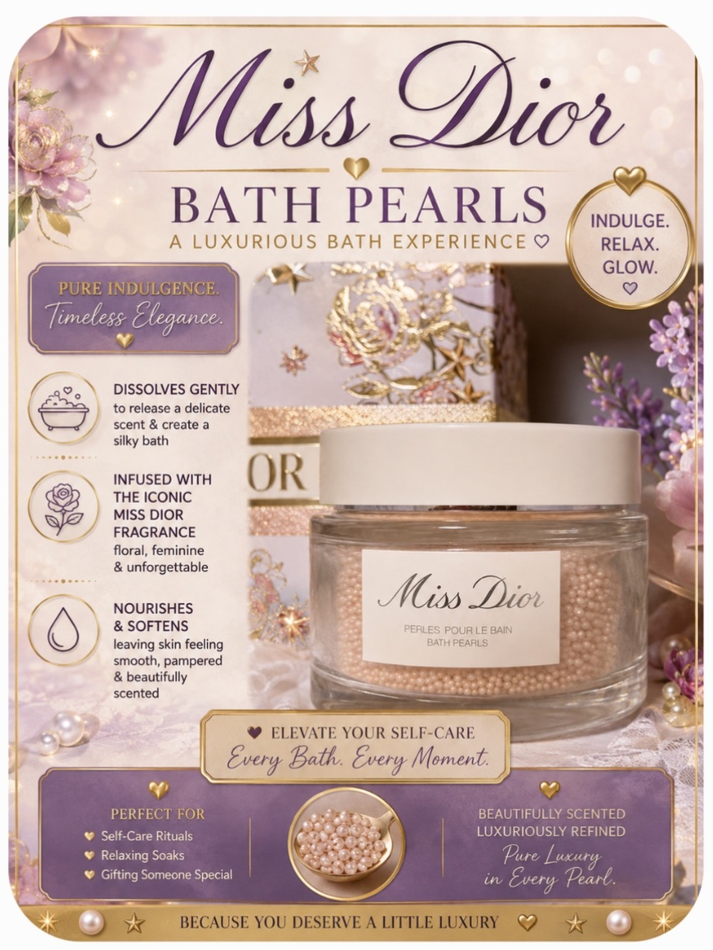 Dior Miss Dior Bath Pearls - Full Size